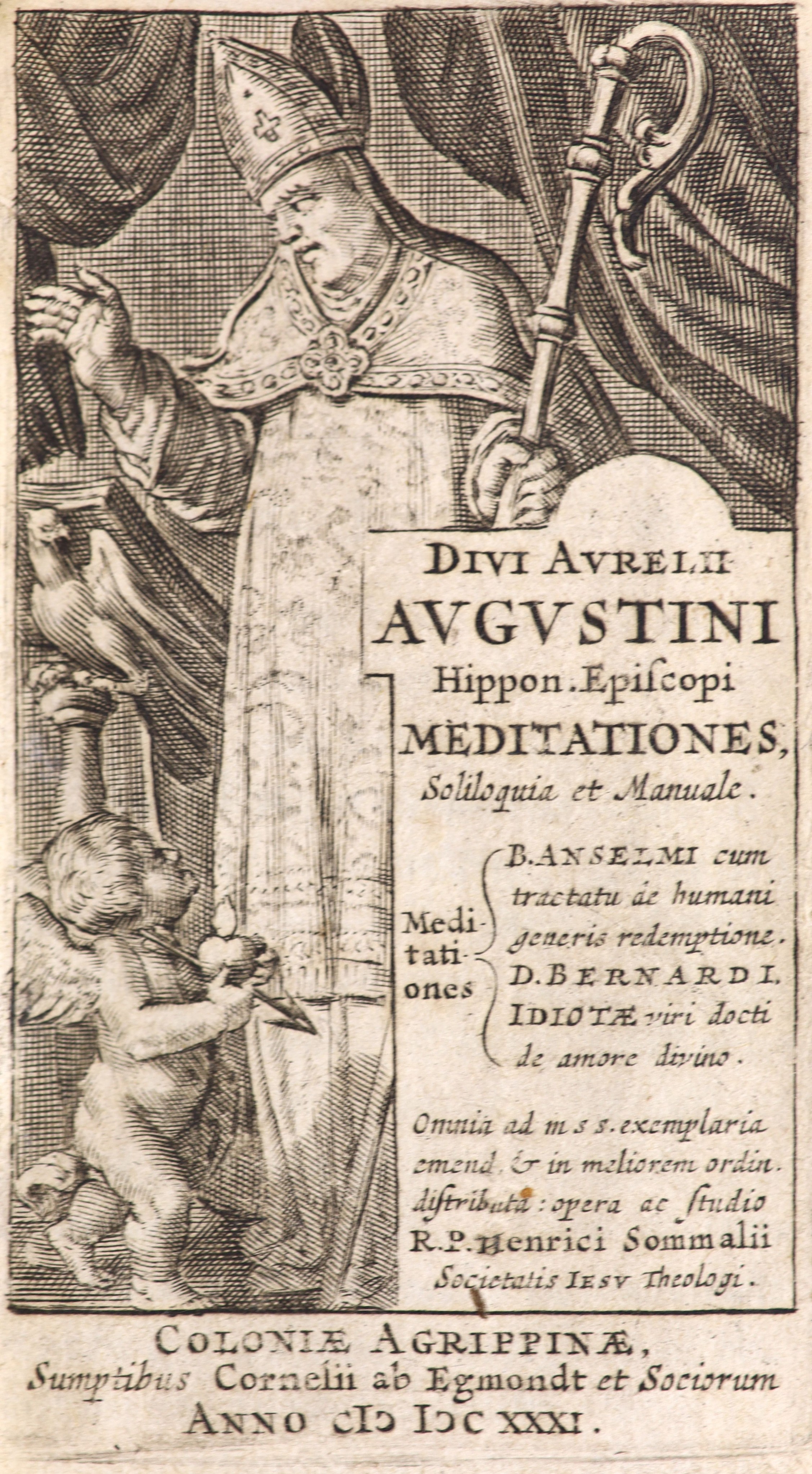 Augustine (of Hippo). Meditationes, soliloquia et manuale ...